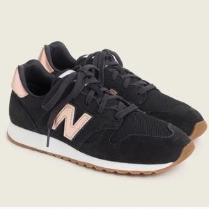 J. Crew x New Balance 520 Sneaker, Navy/Rose Gold, size 8, worn once, free box